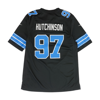 Men's Black Detroit Lions Short Sleeve Jersey