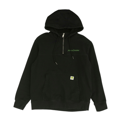 Black Solid 1/4 Zip Pullover