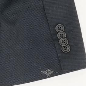 Navy Check Suit Jacket