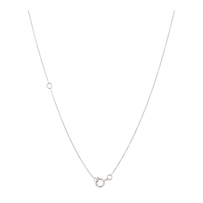 1/5 ctw 14K White Gold Pink Sapphire Station Necklace – Image 2