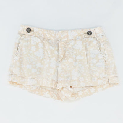 Peach Floral Chino Shorts