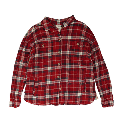 Red Plaid Flannel Button Down