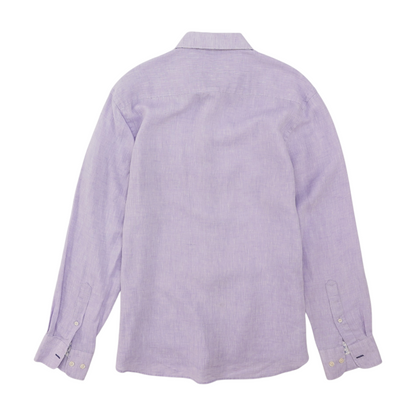 Lavender Solid Long Sleeve Button Down