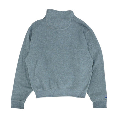 Gray Embroidery Detail 1/4 Zip Pullover