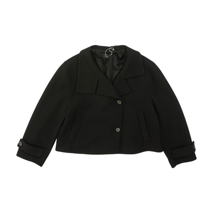 Black Solid Blazer