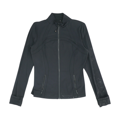 Black Solid Active Jacket
