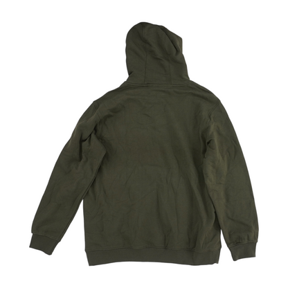 Green Solid Hoodie Pullover