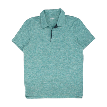 Green Solid Short Sleeve Polo