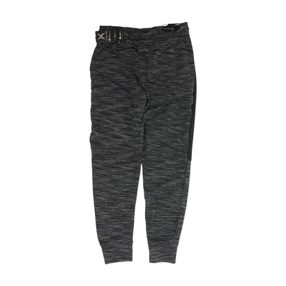 Gray Striped Tapered Pants