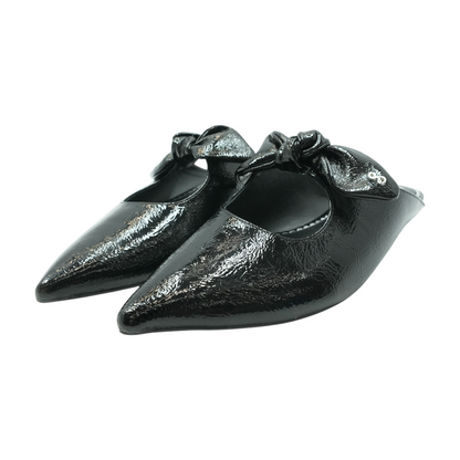 Black Slip-On Flats