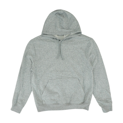 Gray Solid Hoodie Pullover