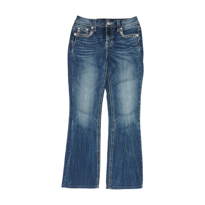 Blue Bootcut Jeans