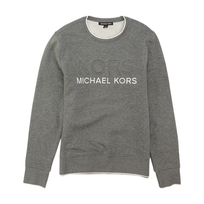 Gray Solid Sweatshirt Pullover