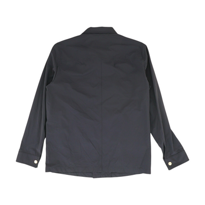 Navy Solid Long Sleeve Button Down