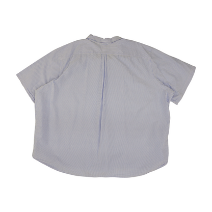 Blue Striped Short Sleeve Button Down