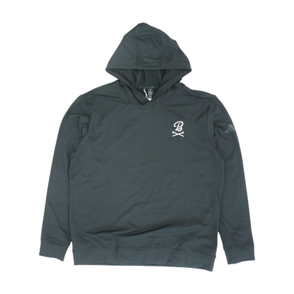 Black Solid Hoodie Pullover