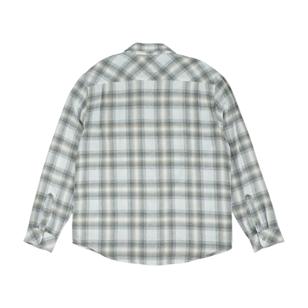 Gray Plaid Flannel Button Down