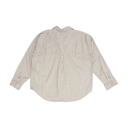 Tan Striped Button Down