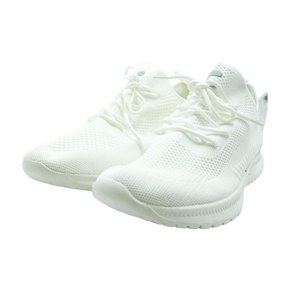 White Low-Top Athletic Shoes
