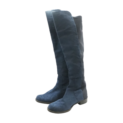Navy Knee-High Boots