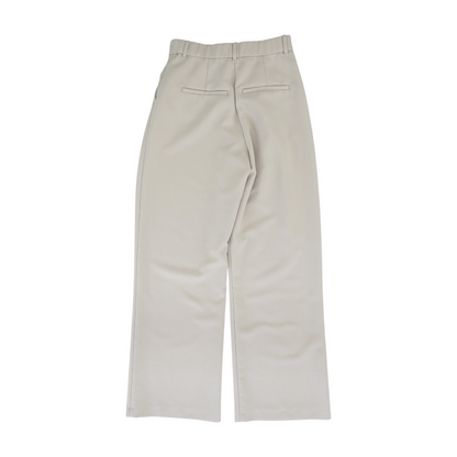 Beige Wide Leg Pants