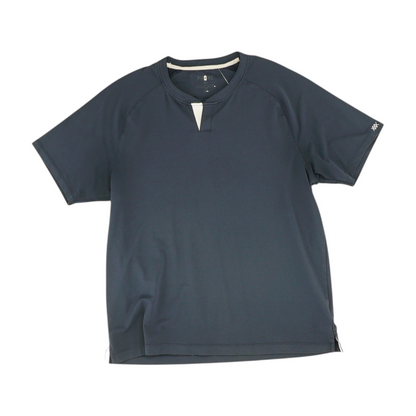 Navy Solid Short Sleeve Polo