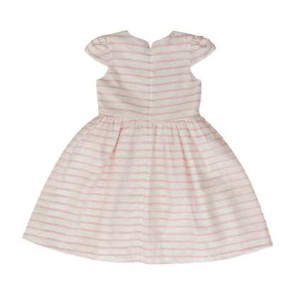 White Striped Midi Dress