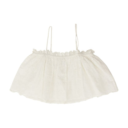 White Solid Short Sleeve Blouse
