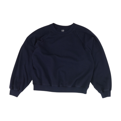 Navy Solid Sweatshirt Pullover