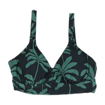 Green Graphic Swim Top