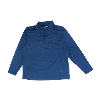 Navy Solid 1/4 Zip Pullover