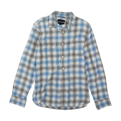 Blue Plaid Flannel Button Down
