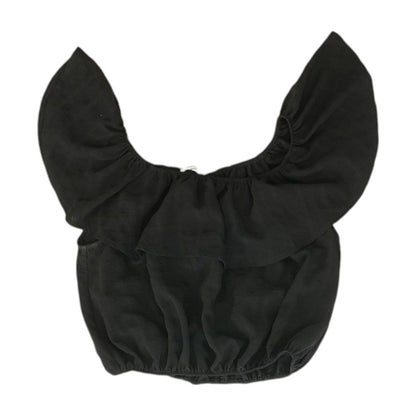 Black Cropped Blouse