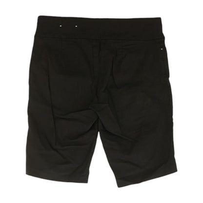 Black Solid Shorts