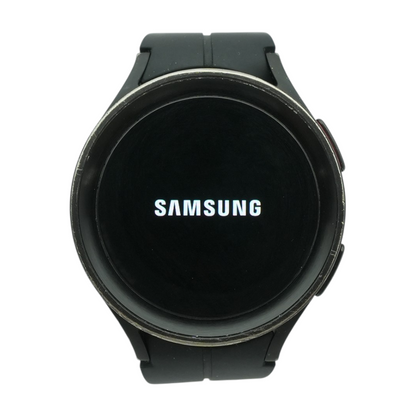45mm Galaxy 5 Watch5 Pro Black Smartwatch Black Band M/L