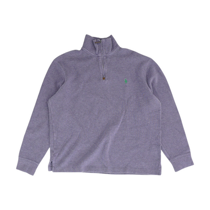 Purple Solid 1/4 Zip Pullover