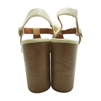 Ivory Block Heels