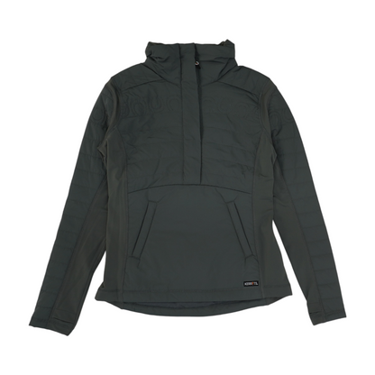 Gray Solid 1/4 Zip Pullover