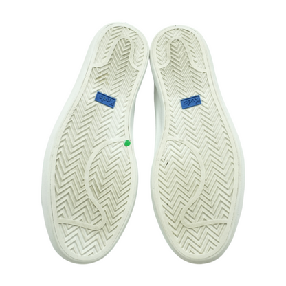 White Slip-On Flats