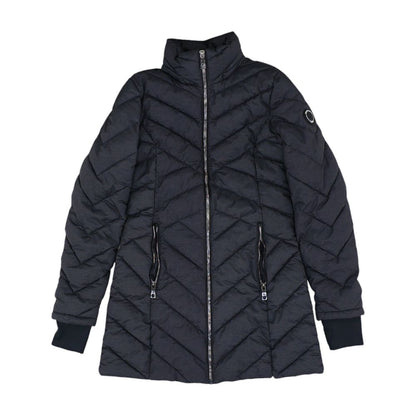Charcoal Solid Puffer Coat