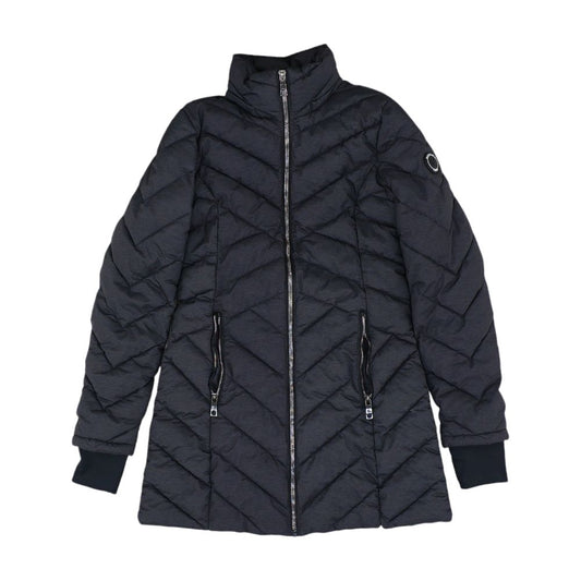 Charcoal Solid Puffer Coat