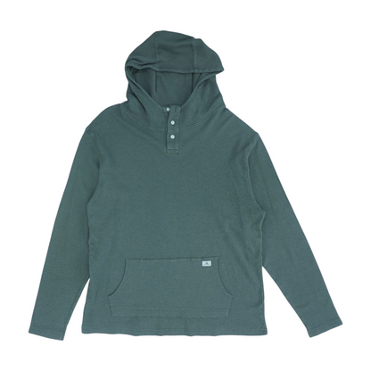 Green Solid Hoodie Pullover