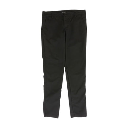 Black Solid Chino Pants