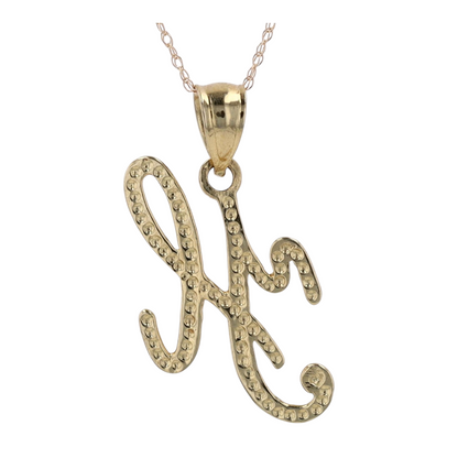 10K Yellow Gold Pendant Necklace
