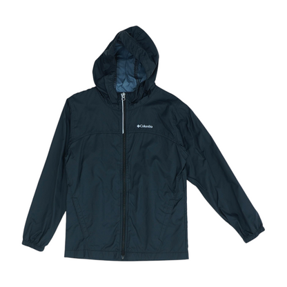 Black Solid Rain Jacket