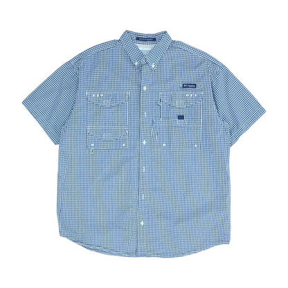 Navy Check Outdoor Button Down