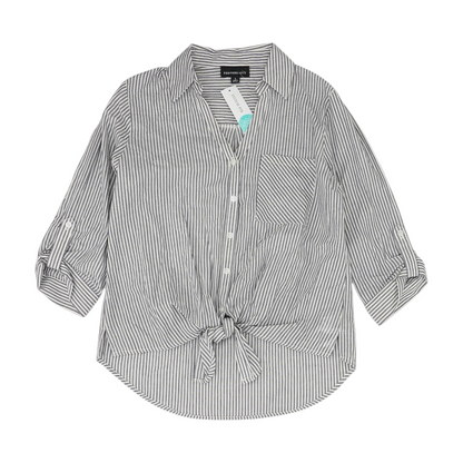 White Striped Button Down