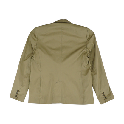 Khaki Solid Blazer