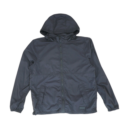 Navy Tall Solid Rain Jacket