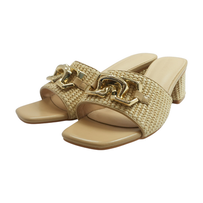 Tan Block Heels